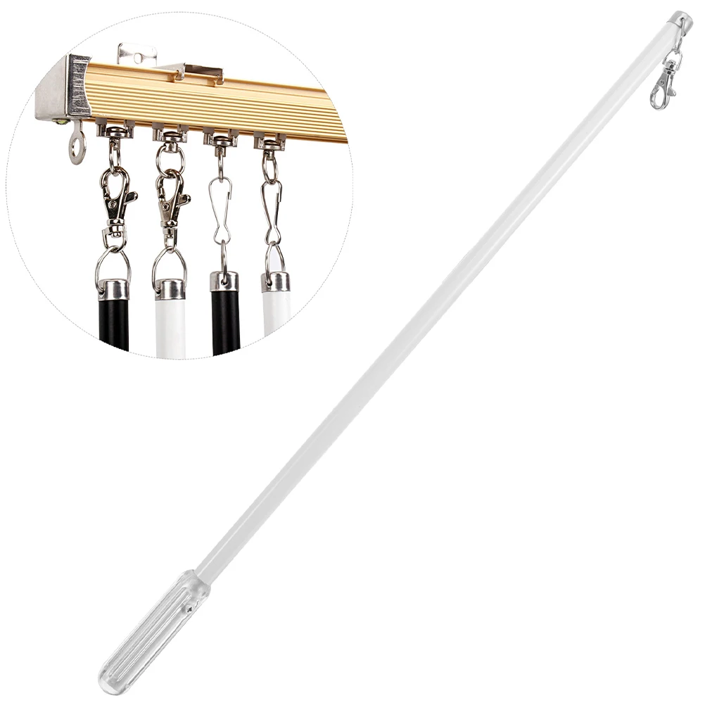 

Drapery Pull Rod Curtain Wand Reliable Aluminum Alloy Push Pull Design Curtain Stick for Smooth Opening Closing