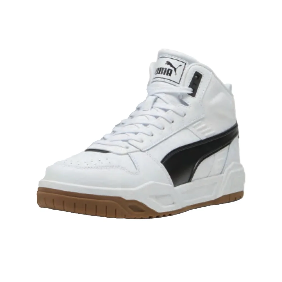 PUMA Abrasion Resistant Mid top Skateboard Shoes Unisex White 396148-08