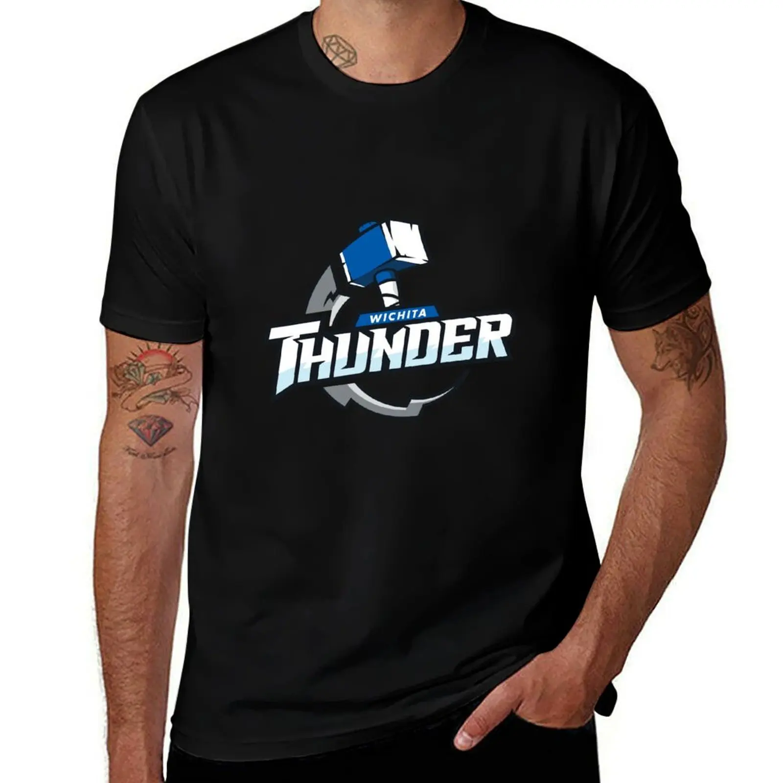 Wichita Thunder, Merch T-Shirt Large Size Soft Cotton T-Shirt