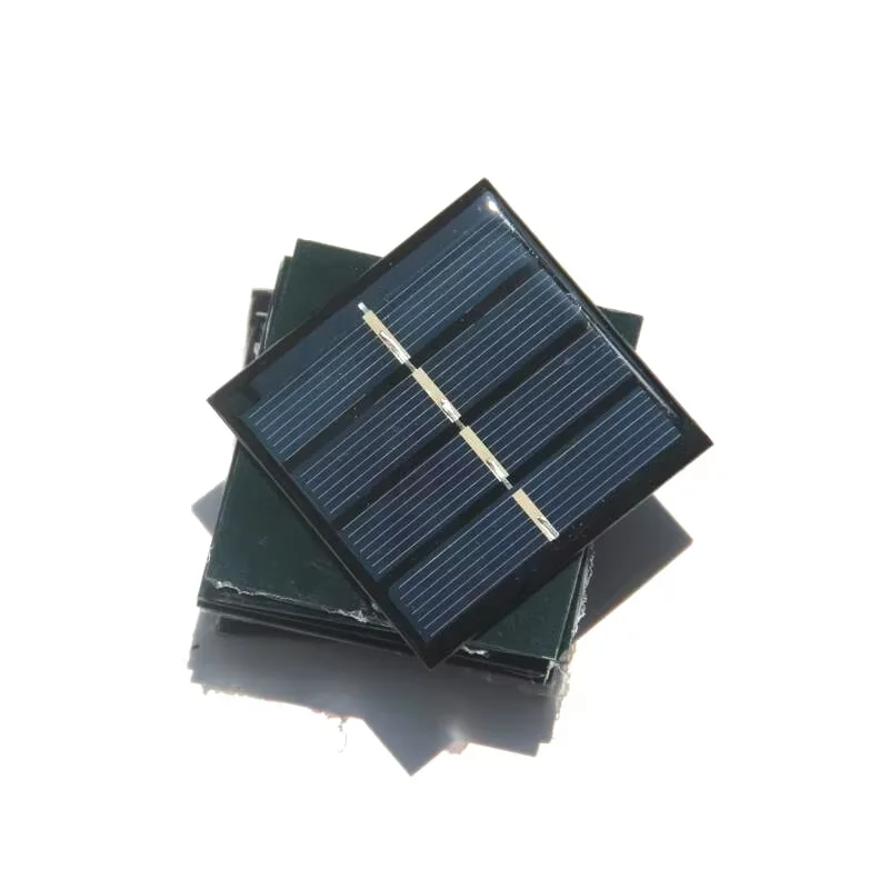 Fabrieksprijs 500 STKS 0,45 W 2 V Mini Zonnepanelen Polykristallijne Zonnecel Module Vierkante Solar Educatieve Plaat Kits 58 * 58 MM