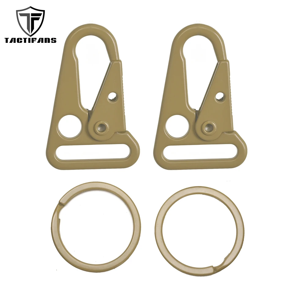 2Pcs HK Type 1" Inch Snap Hook Sling Clash Stud Clips Rifle Strap Gun Attachment Point Carabiner Buckle Hunting Accessories