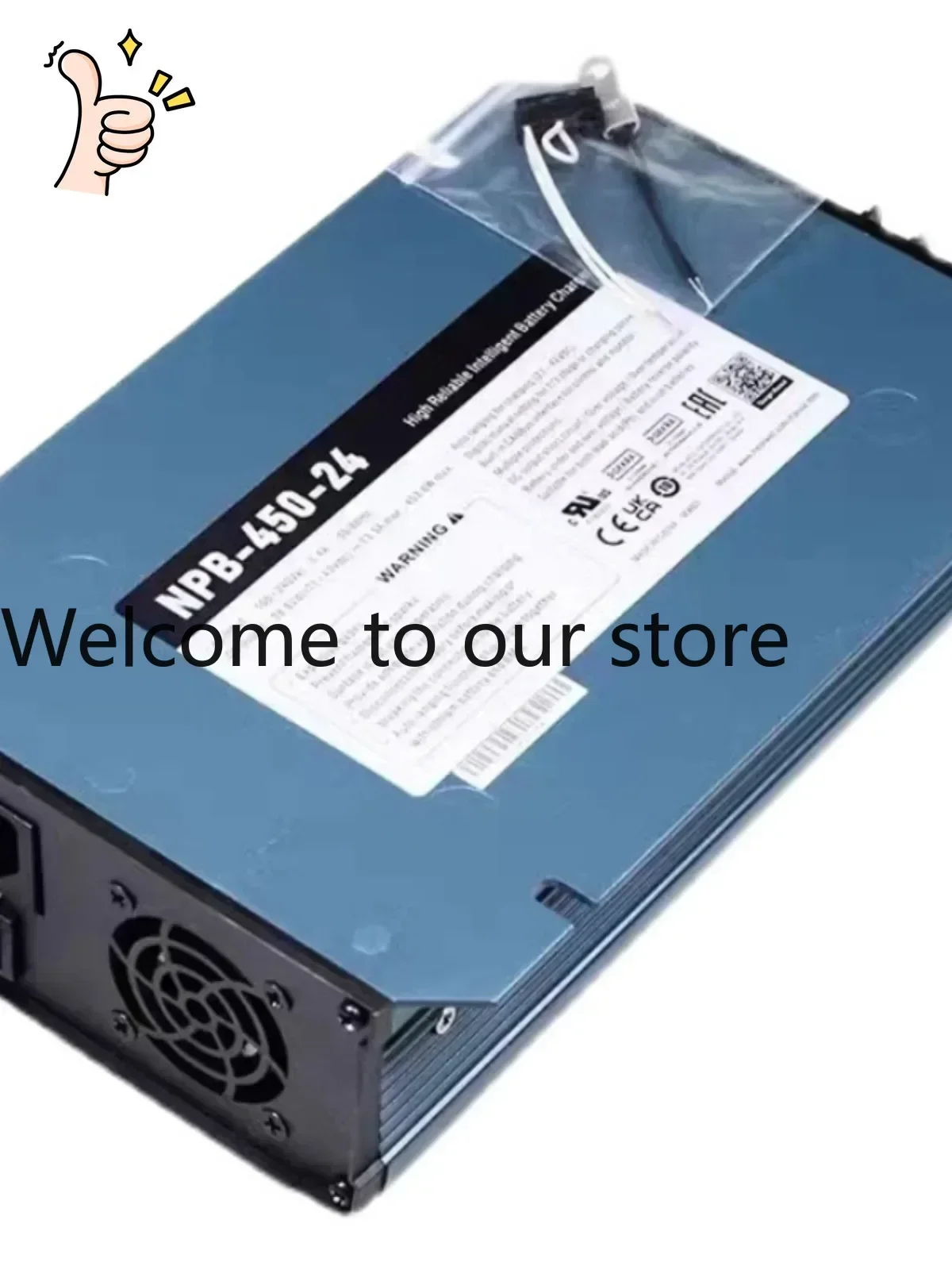 2025 Mingwei Power Supply NPB-450-12/24/48/72V Smart Charger 2/3 Stage Lithium Lead Acid Battery 450W