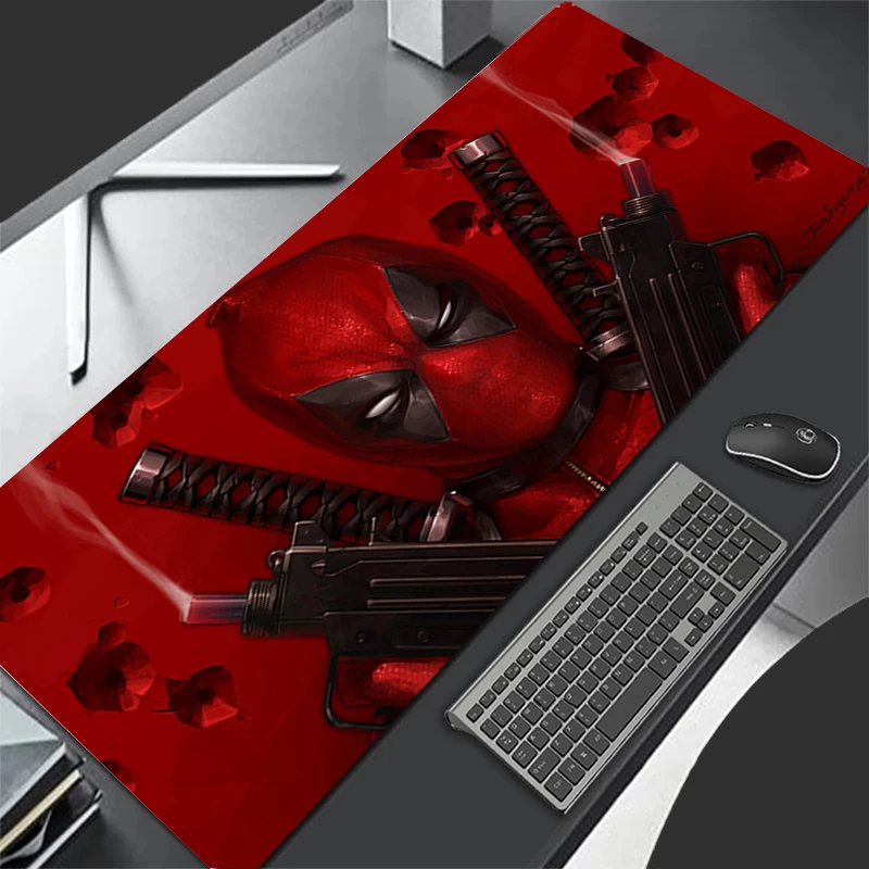 Mouse Pad D-Deadpool Gamer Mousepads Big Gaming Mousepads Large Keyboard Mat Waterproof Desk Pad For Computer Laptop Mouse Pads