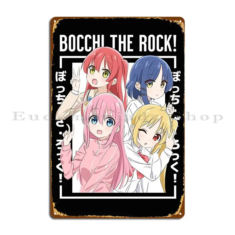 Bocchi The Rock Metal Sign PaintingCustom Club Garage Wall Pub Tin Sign Poster