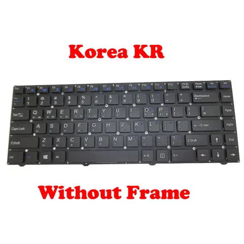 한성 X44 노트북 키보드, 한국 KR 블랙, 프레임 없음, 신제품