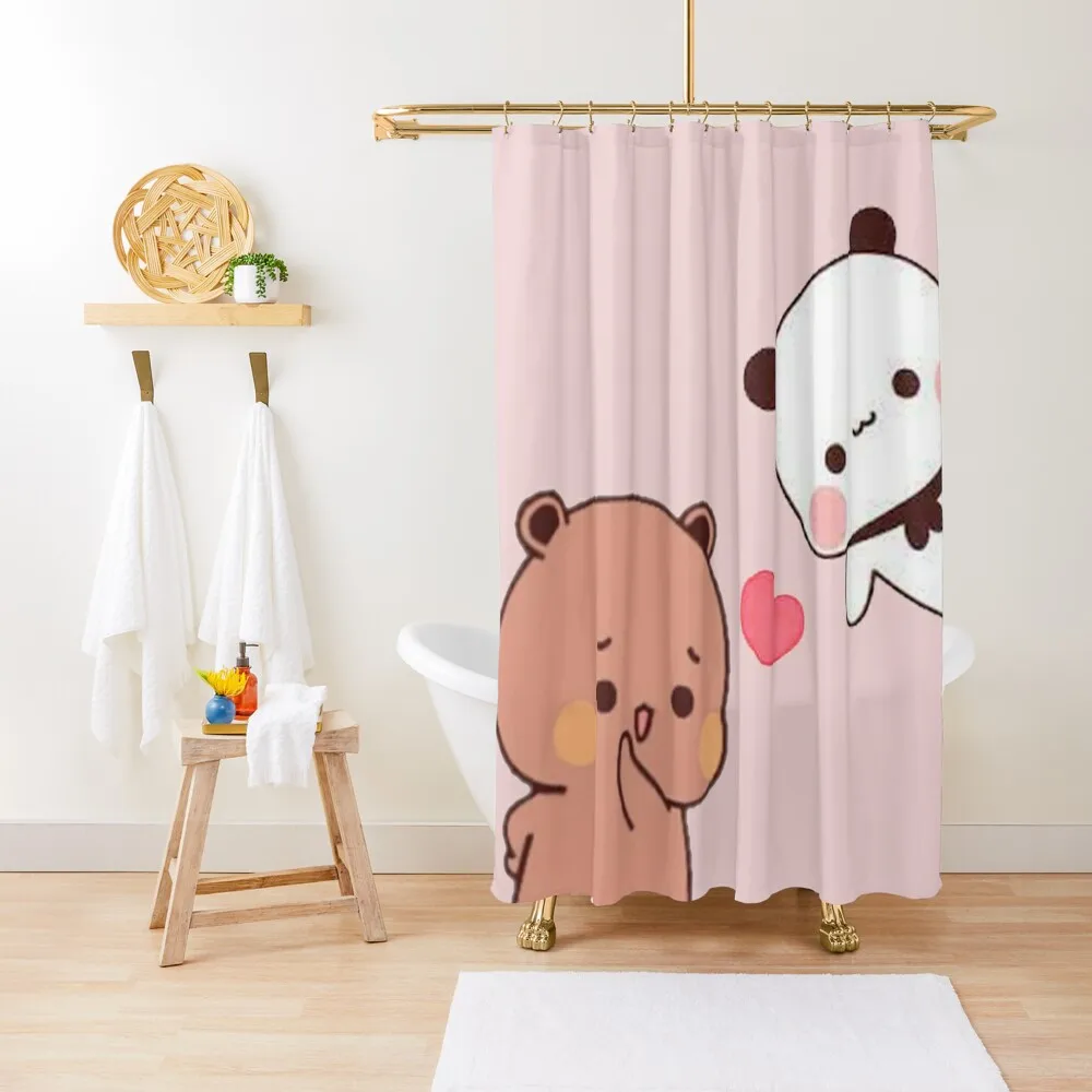 

Bubu & Dudu Love Panda Bears Shower Curtain Bathroom Box Shower Bathroom Shower For Bathroom Modern Accessory Bathrooms Curtain