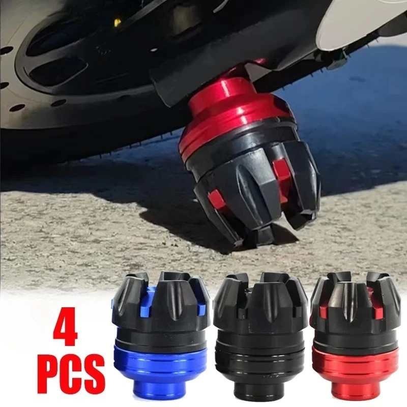 Protector de Chasis para Motocicleta, 4 Piezas, Universal, de Aluminio, Rojo, Negro, Azul, Protección Contra Impactos, Horquilla Delantera, Accesorios Personalizados para Motocicleta