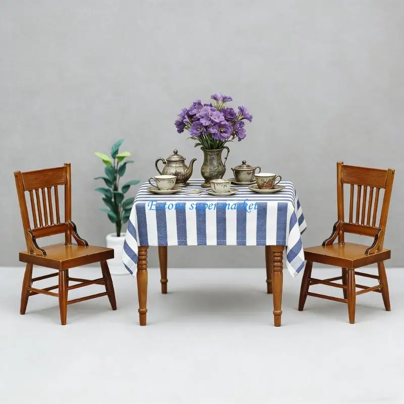 090B Detailed Mini Dining Chair Dollhouses Compatible 1/12 Small Furniture Piece