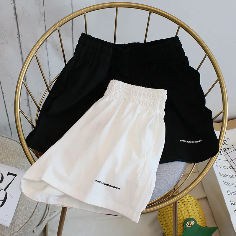 Neue Damen Sommer Casual Sport-Shorts Hochgeschnittene Schlankmachende Hot Pants für Studentinnen Strand-Shorts Damen Freizeithosen – Detail 2