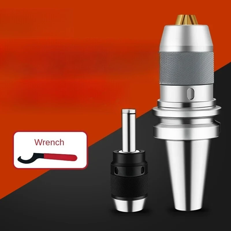 Integrated Drill Chuck R8 Shank Machine Self-Tightening Drill Chuck Bt30bt40 BT50 Shank Drill Chuck