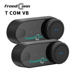 Freedconn 그룹 오토바이 인터콤 블루투스 헬멧 헤드셋 헤드폰 BT 5.0 FM 음악 공유 그룹 6 라이더 거리 800 미터