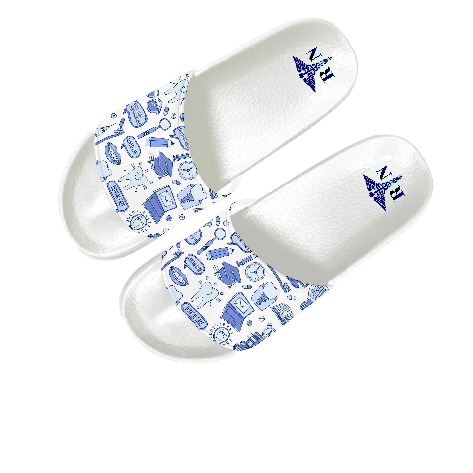 Nurse Heart Slippers Home Water Shoes Men Women Teenagers Children Bathroom Beach Pool Sandals Custom Made Summer Slipper