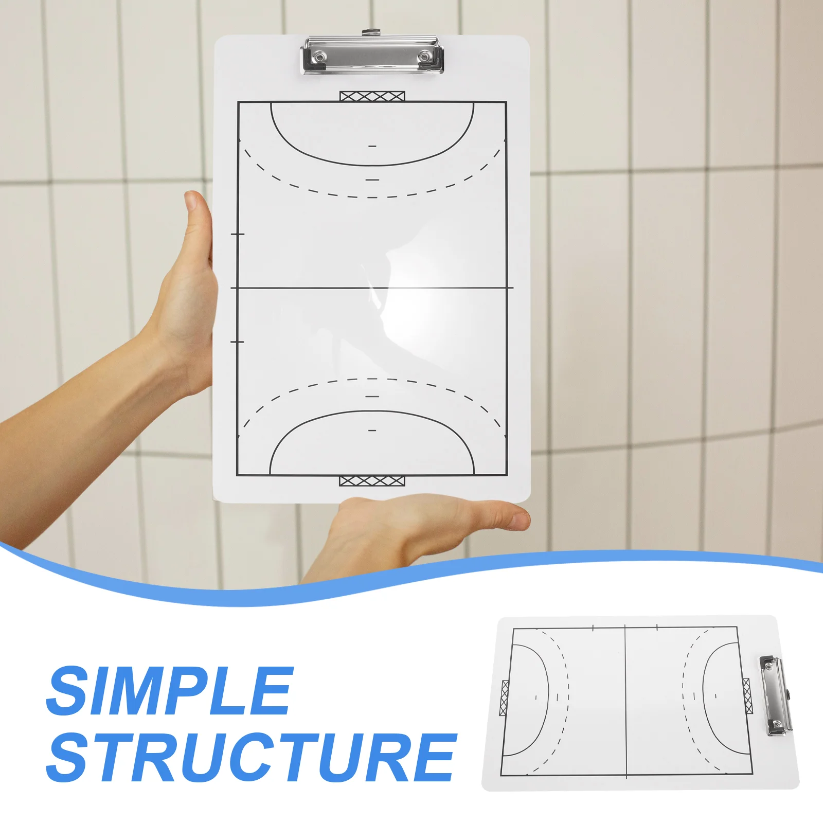 Basketball Handball Board Coaching Marker Clipboard Magnetic Race Supply