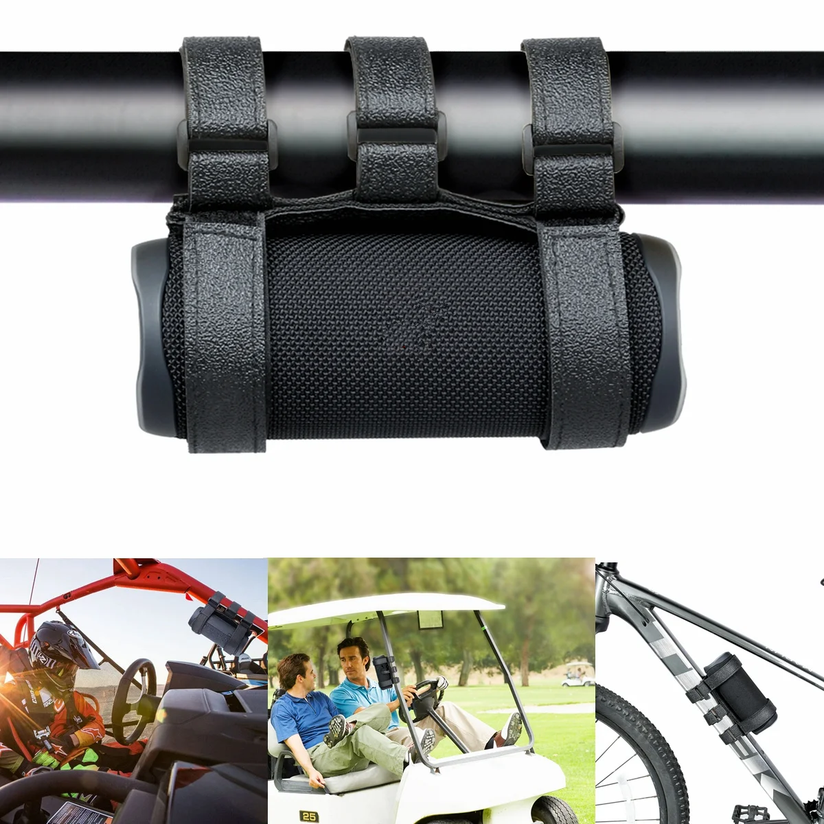 Soporte Universal para altavoz de motocicleta, soporte para correa de bicicleta, ajustable, para viajes al aire libre, Camping, senderismo, ciclismo, soporte para botella de agua