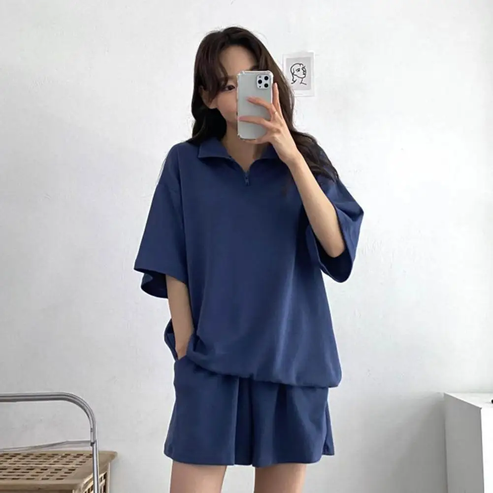 Korean Style Clothes Summer Tops Shorts T Shirt For Women Two Piece Set Tracksuits Summer Outfits For Women 2024 Clothing Sets