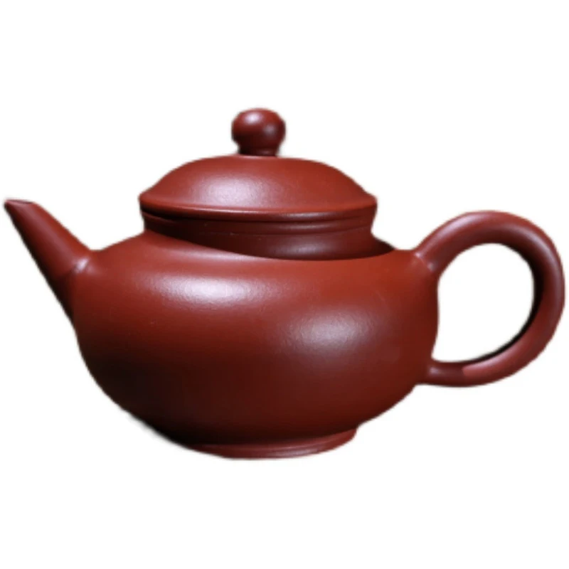 Chaozhou Cinnabar hand-pulled kettle, Traditional handicrafts, Teochow Specialties, Kungfu Teapot, Handmade Jade Pavilion Pot