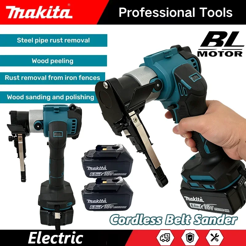 Makita Brushless Mini Electric Belt Sander Cordless Belt San