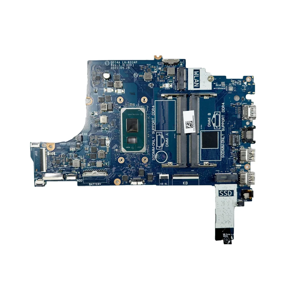 Imagem -06 - Placa-mãe para Dell Vostro 3400 Inspiron 3501 com I31115g4 I5-1135g7 Cpu 0gcmj 0xgx0c Gdi4a La-k034p