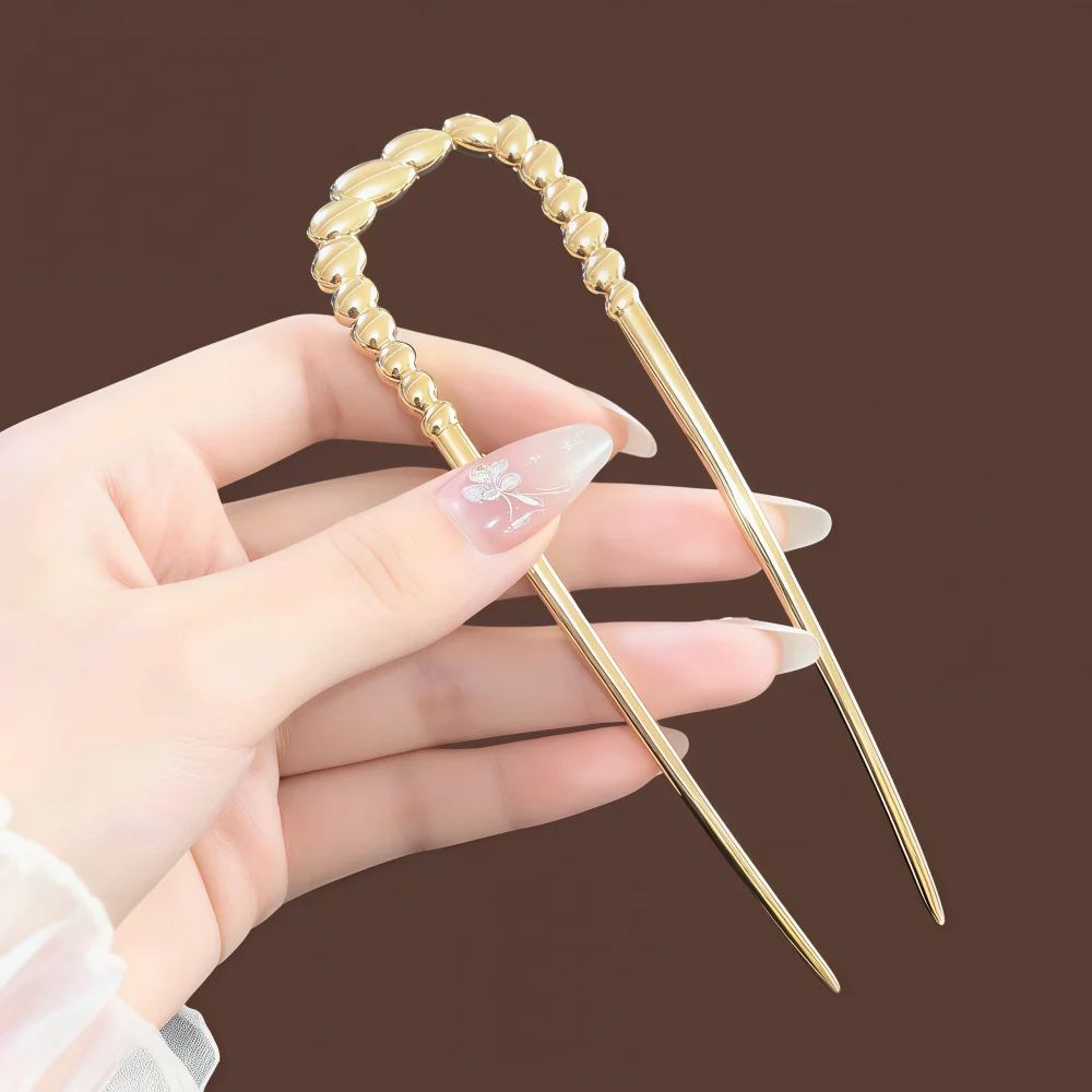 Neue Einfache U-förmige Haarnadel Metall Haar Sticks U Französisch Haar Clips Pins Modische Haar Schmuck Zubehör für Frauen Großhandel