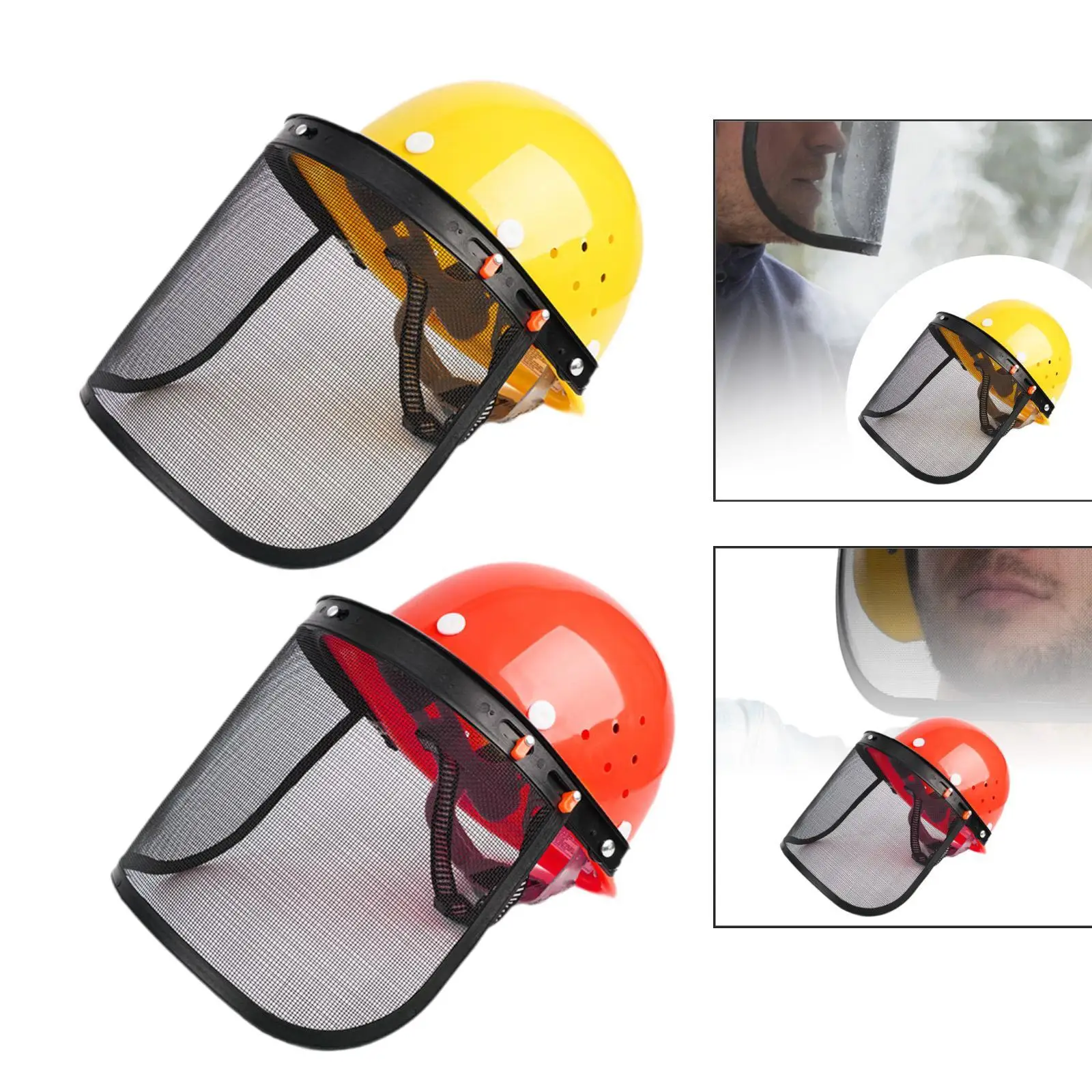 Gardening Equipment Lawn Mowing Trimming Safety Helmet with Face Shield for Chain Saw Work Protective Hat