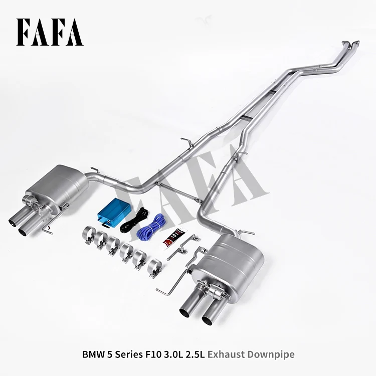 For  5 Series G30 2.0T 3.0T Titanium Exhaust System Upper Rear Electric Valve Muffler Exhaust High Performance Exhaust Pipe