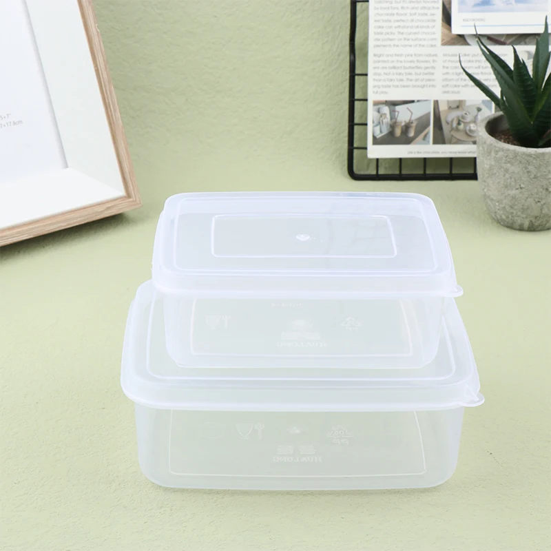 300/500ml Transparent Plastic Rectangular Crisper Special For Refrigerator Sealed Food Grade Kitchen Storage Box