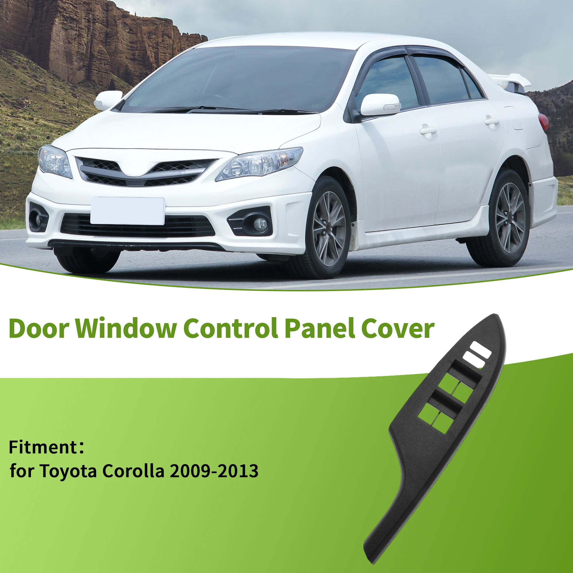 

UXCELL Front Side Window Switch Bezel Cover for Toyota Corolla 09-13 No.7423202720B1