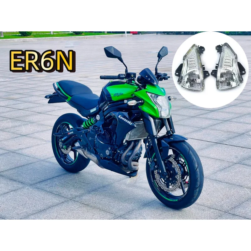 

Clear/Black/Orange Front Turn Indicator Signal Winker For Kawasaki ER6N ER6F ER6R 2009-2011 2010 Motorcycle Accessories