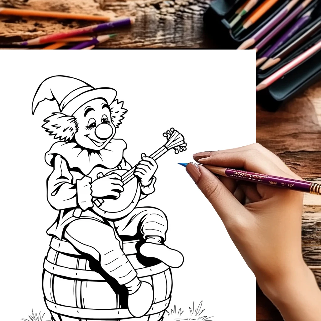 大人のためのサーカス塗り絵 |   28ページの塗り絵、クリスマスや感謝祭のための画材