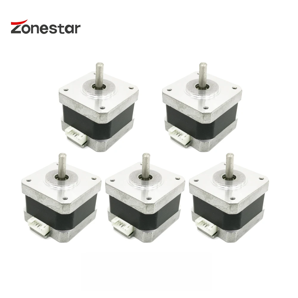 5PCS/lot Nema17 Stepper Motor Height 22mm 34mm 40mm Heigth 4-lead With Cables For 3D Printer CNC Parts 1.8 degree Stepping Motor