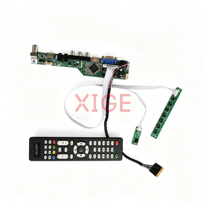 Controller Drive Board Fit HT101WSB LTN101NT02 N101L6 N101LGE 1024*600 Laptop Panel HDMI+VGA+AV+USB 40-Pin LVDS 1024x600 DIY Kit