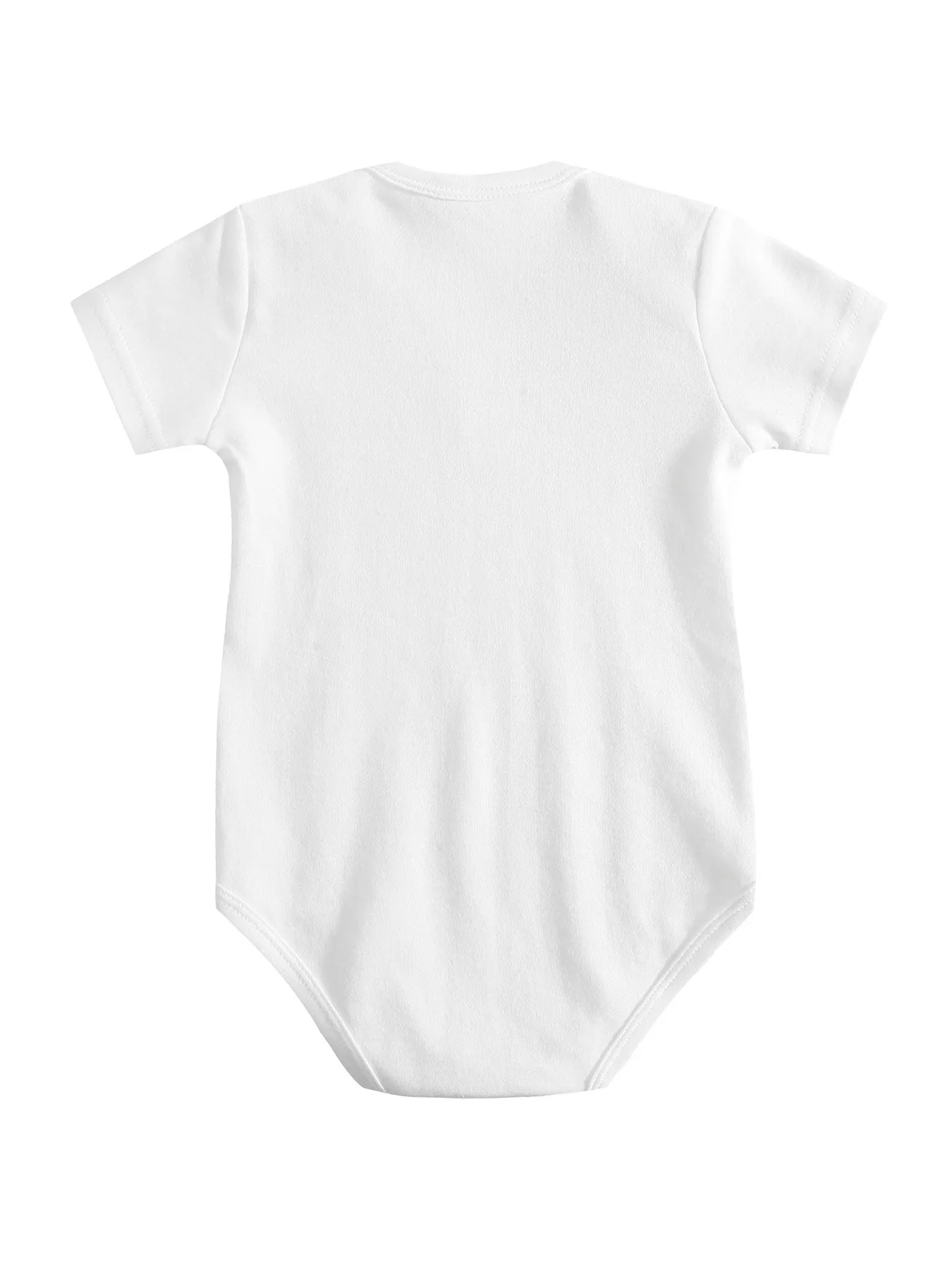 Baby Jumpsuit Tennis Baby Print Crotch Snap Design Soft and Breathable Casual Round Neck Fashion Triangle Jumpsuit Unisex