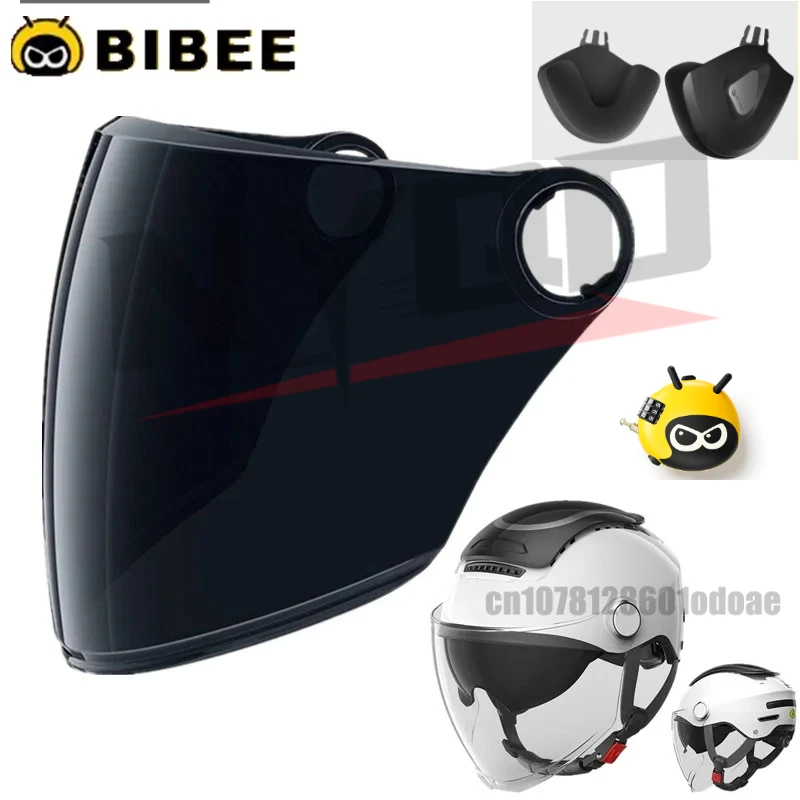 

Summer Breathable Motorcycle Open Face Helmet Lenses Men Women Dual Lenses Scooter Half Helmets Electric Bike Helmet Visor