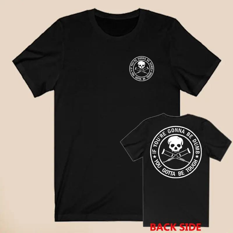 2026 Summer Women's Men's T-shirts Jackass TV Series Men's Black Size S 5XL 2 Sided T Shirt