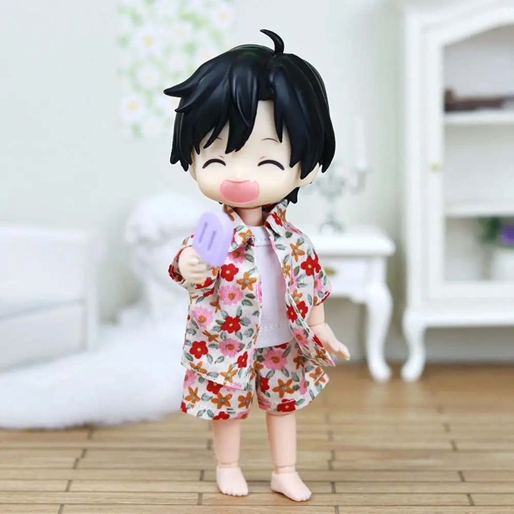 

Разноцветная модная пляжная одежда ручной работы, милая рубашка с короткими рукавами, рубашка, брюки, аксессуары для кукол 1/11 Ob11/для кукол YMY