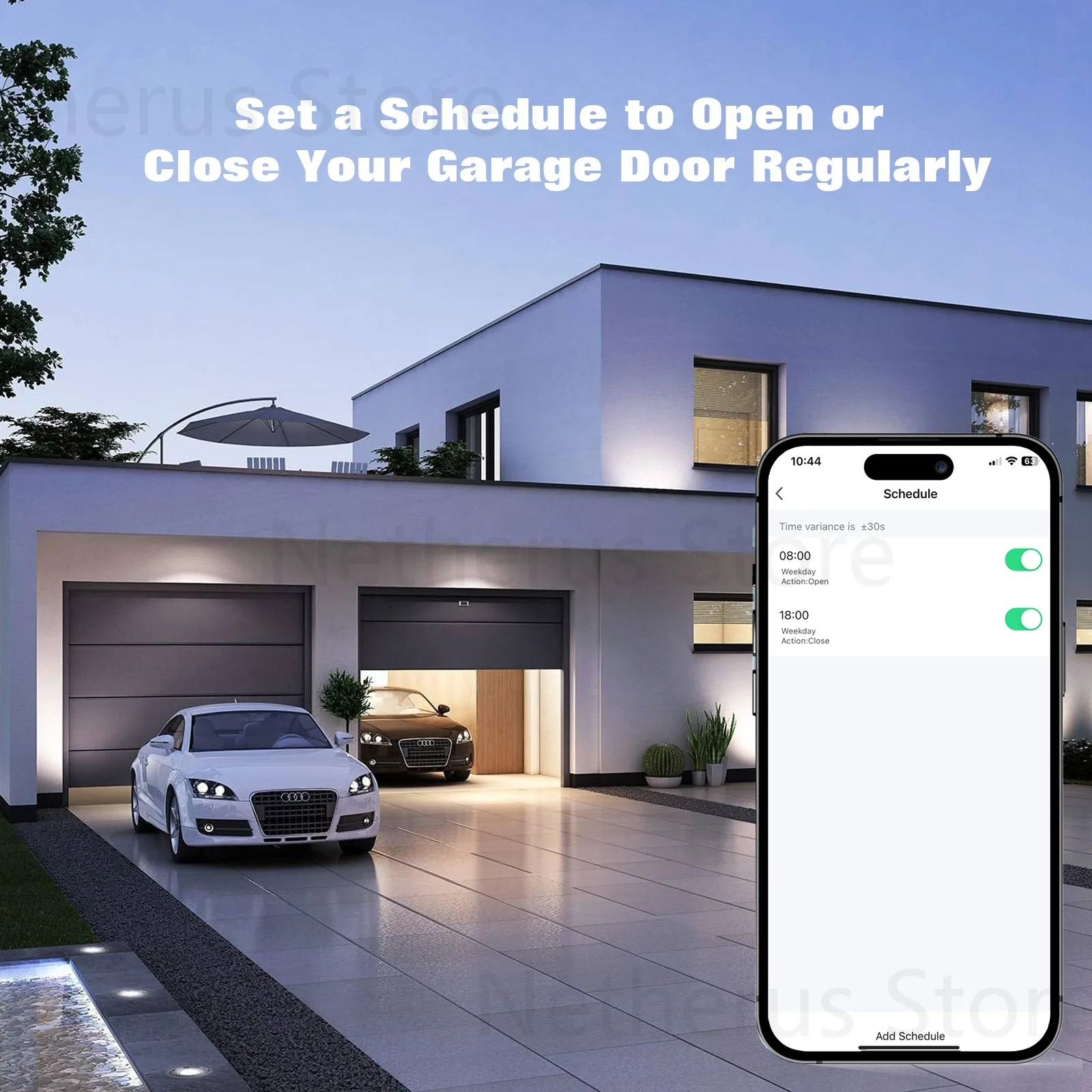 Tuya WiFi/Zigbee abridor de puerta inteligente módulo controlador de puerta Compatible con Alexa Echo Google Home Siri