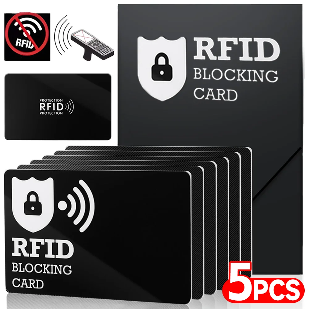 

RFID Blocking Card Contactless NFC ID Credit Card Protection Safe Bank Passport Entire Wallet Purse Shield Protect Blocker Guard