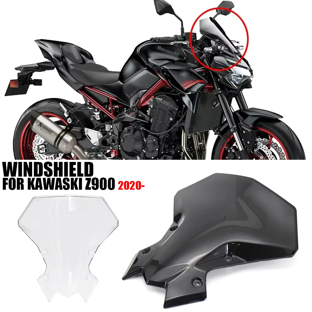 

For Kawasaki Z900 Z650 Z 900 650 2021 2020- Motorcycle accessories Windscreen Windshield Covers Screen Lens Motorbikes Deflector