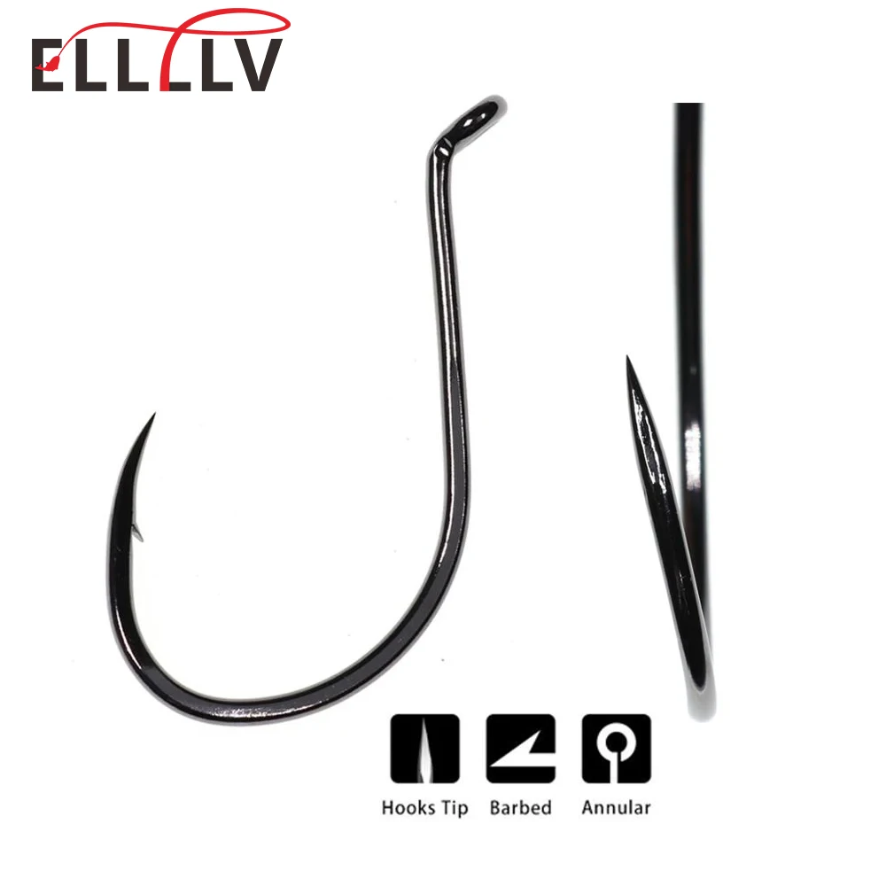 black saltwater fishing hook Gamakatsu SC17 Tarpon Fly 2/0 Great performance in increasing catching rate with nice strength Live Bait Hook - Hayabusa