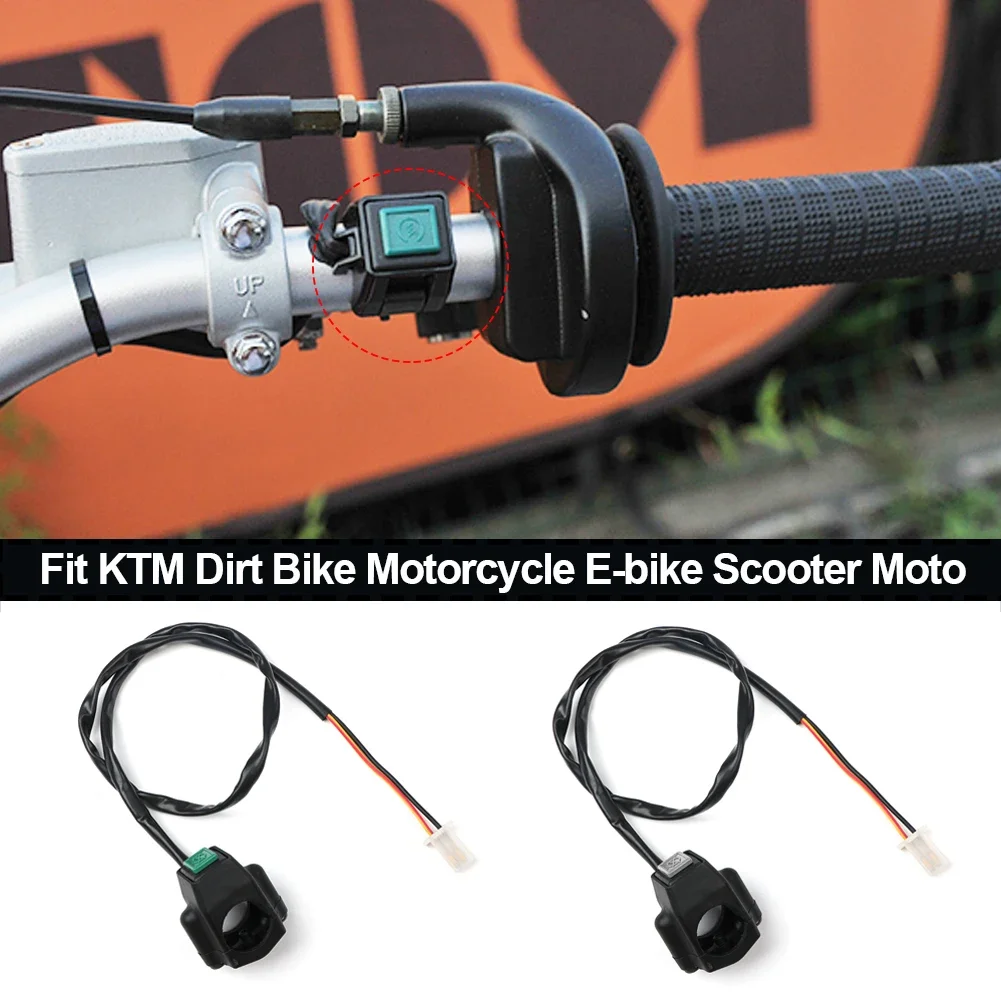 22mm Durable ATV Motorcycle Dual Sport Quad Start Horn Kill Off Stop Switch Button Motorbike Accessories Control Handle Switches