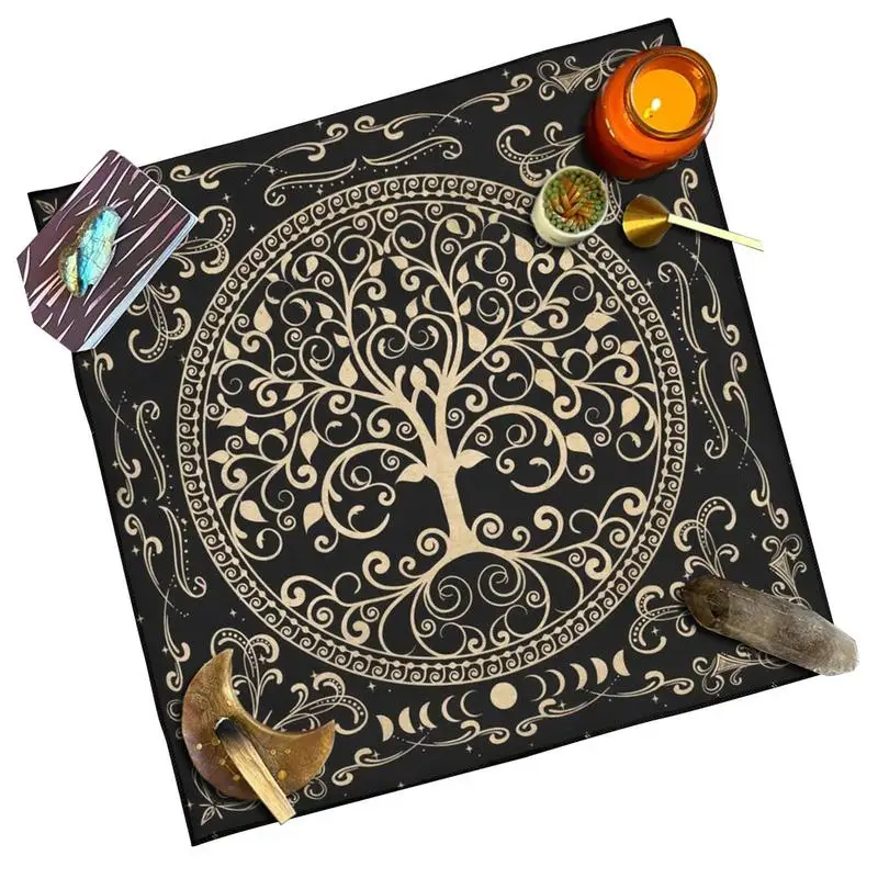 Tarot Cloth For Table Non Slip Table Covers Tablecloth Mat Tarot Cards Tarot Table Cover Playing Cards Pentacle Tarot Game Table