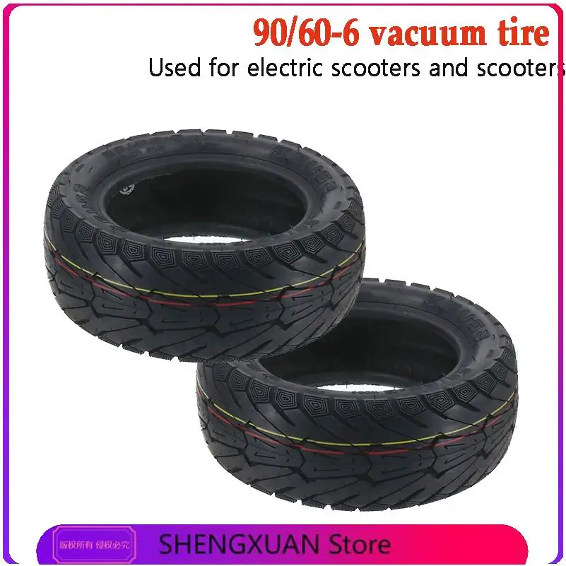 90/60-6 Tubeless Tire for Electric Scooter  Widened Wear-Resistant Anti-Skid Vacuum Tyre Hot