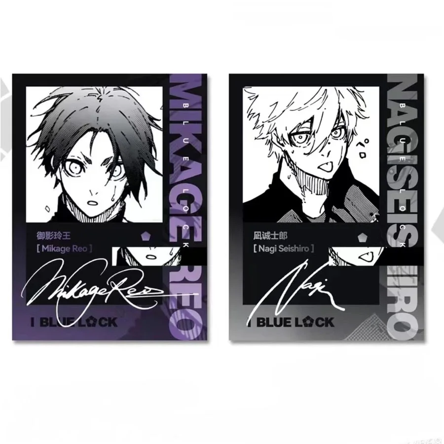 Nuovo cosplay della prigione blu: Royal Shadow Rei, Wang Nagi Seishiro, carta piccola Polaroid da 3 pollici in stile fan Instagram