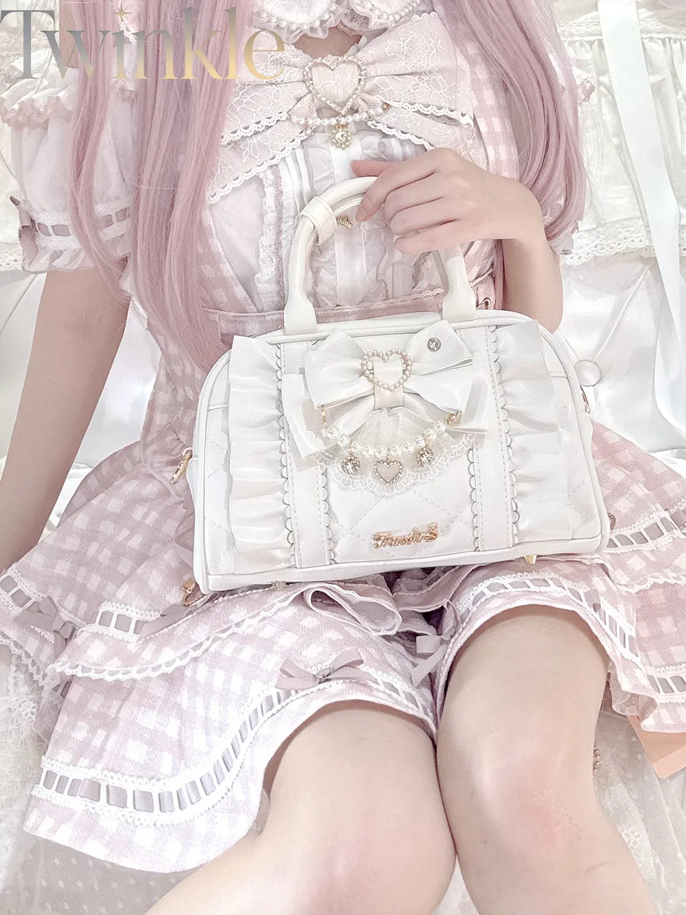Women Handbag Shoulder Bag Crossbody Bag Tote Bag Lolita Japanese Style Sweet Lady Purse Cute School Girl