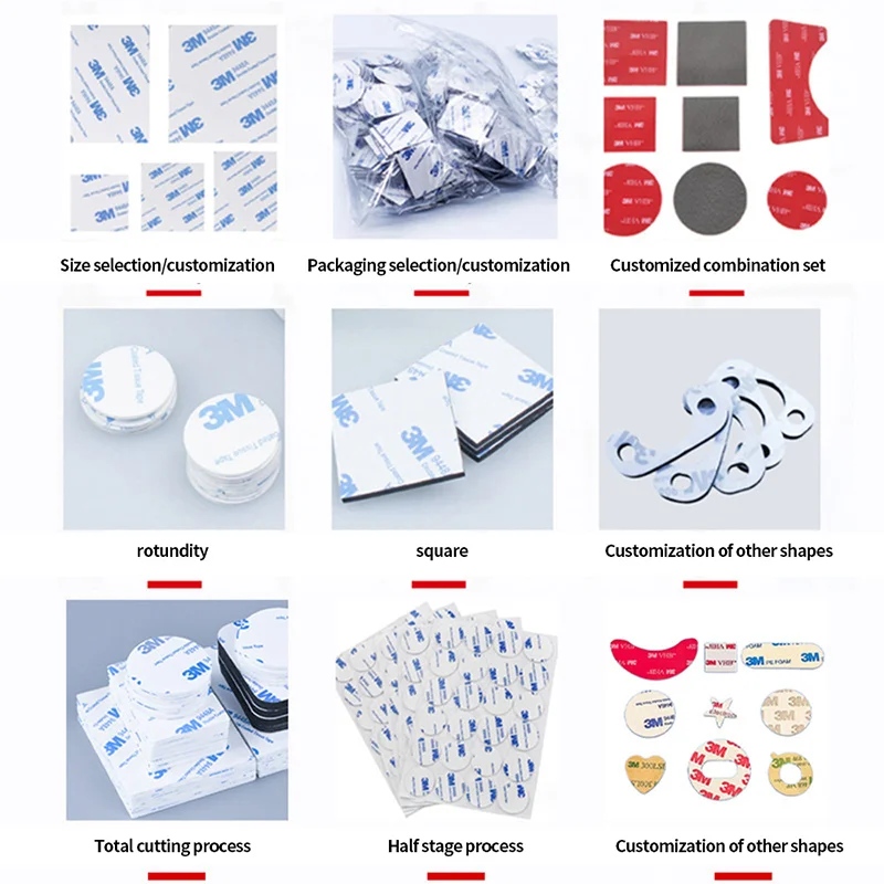 3M 5930 شريط مزدوج الجوانب قوي VHB عالي اللزوجة مقاومة درجات الحرارة العالية أسود غير أثر شريط 3M للسيارات