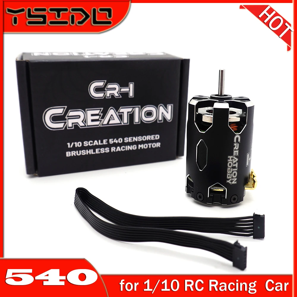 

1:10 RC Car 540 10.5T 13.5T 17.5T 21.5T Sensored Brushless Motor for Axial SCX10 AXI03007 90046 Redcat Gen8 RC Car Model Parts