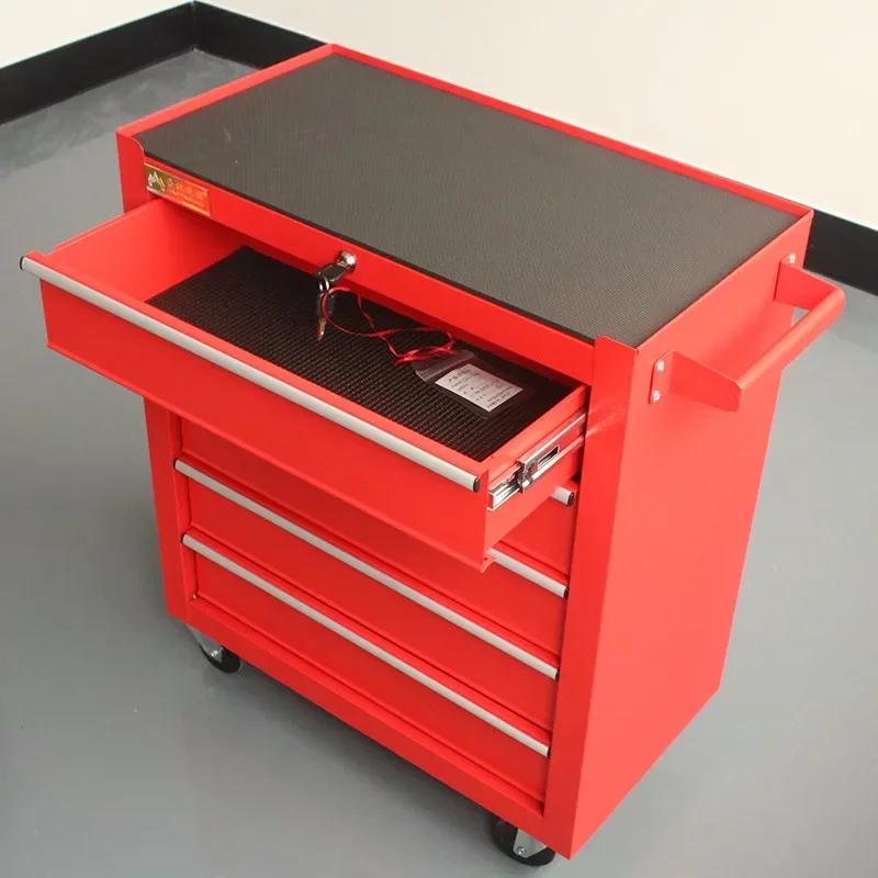 Alat Bengkel Kotak Alat Troli Logam 10 ''Laci Geser Alat Organizer Penyimpanan Ruang Ganti