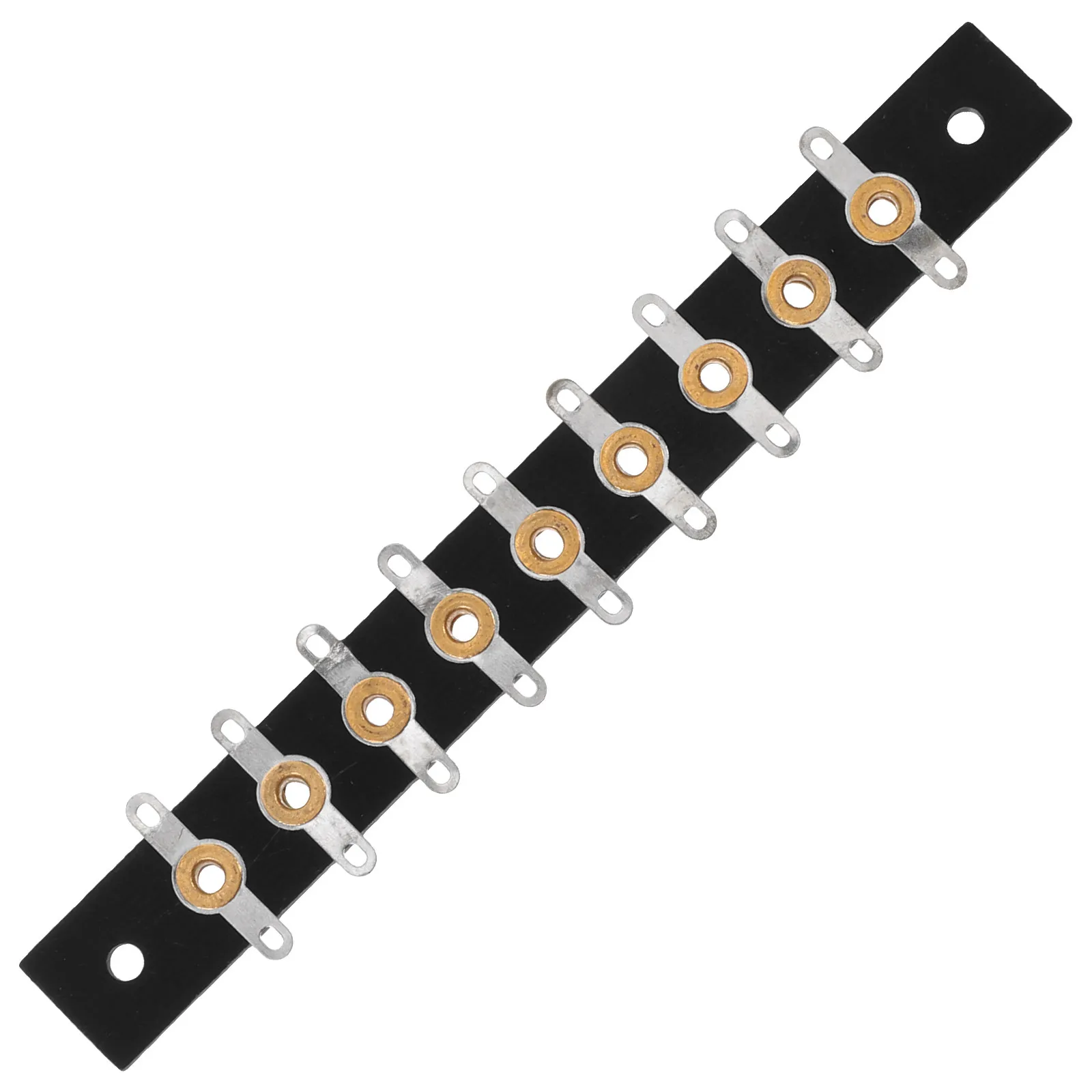 9 Circuits Horizontal Terminal Strip for DIY Parts Audio Amplifier Terminal Block with Jumper Link Insulated Heat