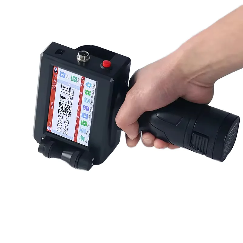 Portable Semi-Automatic Mini Handheld Inkjet Printer For L1800 Head Battery Powered/USB Egg Flex Material Label Printer New