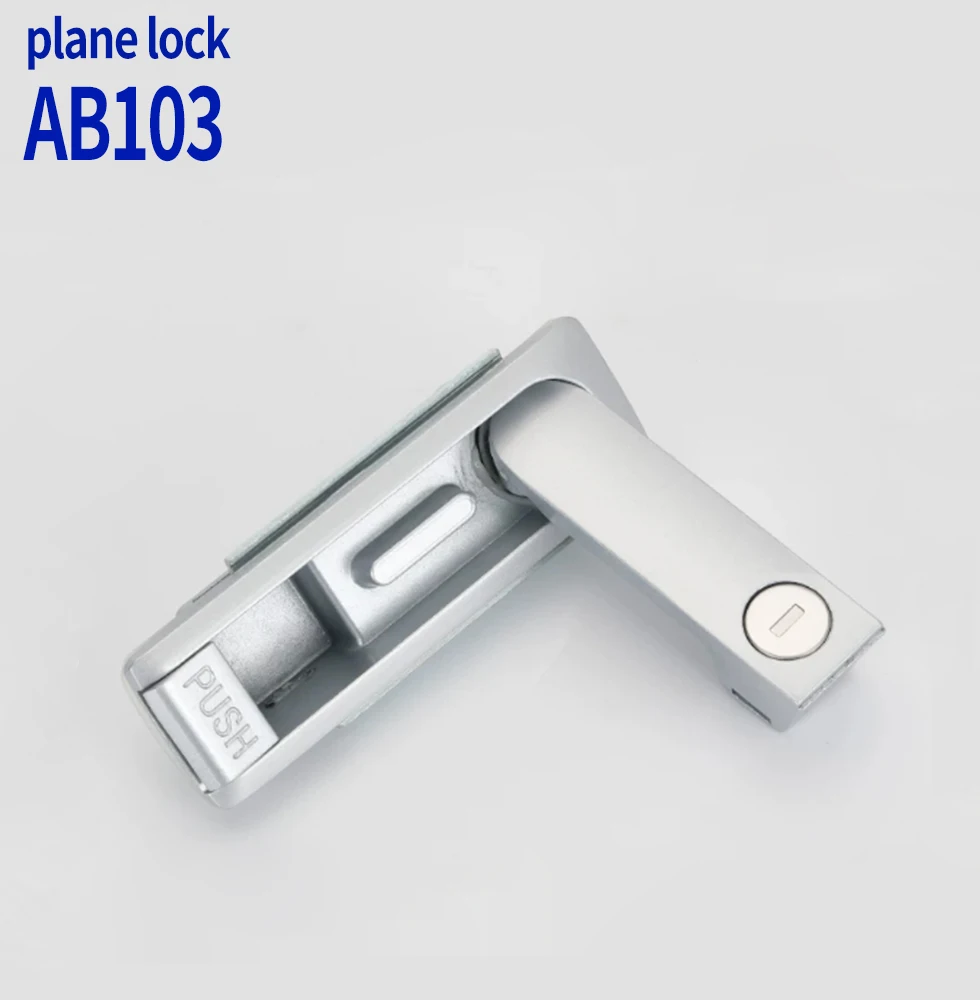 AB103 Button Zinc Alloy Flat Lock Switch Control Cabinet Door Lock Industrial Equipment Door Lock AB103 Bump Lock